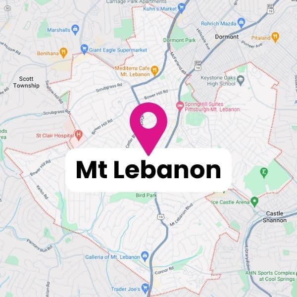 Mt Lebanon Map