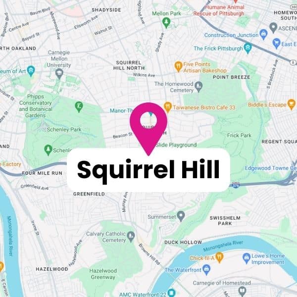 Squirrel Hills Map